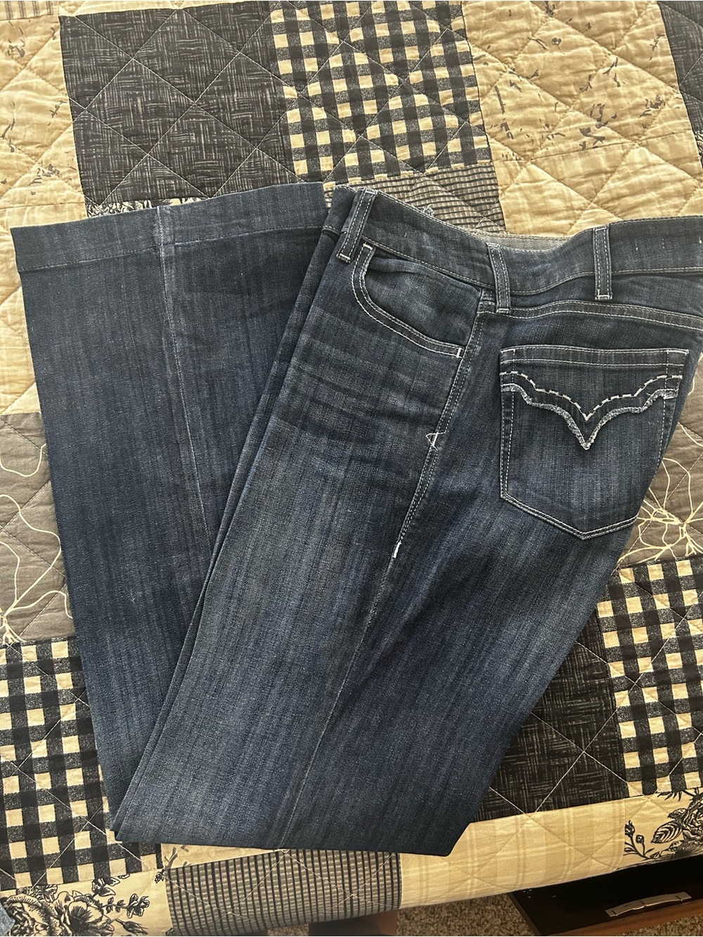 Ariat Dark Wash Blue Straight-Leg Jeans